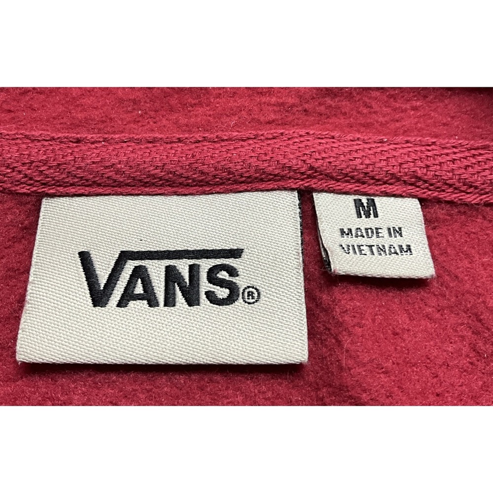 Vans Red Pullover Hoodie Mens Size Medium - Picture 5 of 7